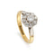 Bague 52 Bague de fiançailles en or jaune 18 ct et platine, diamants 0,60 ct 58 Facettes VI-0041