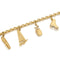 Bracelet Bracelet à breloques sportives en or jaune 18k, style moderne du milieu du siècle 58 Facettes VI-0046