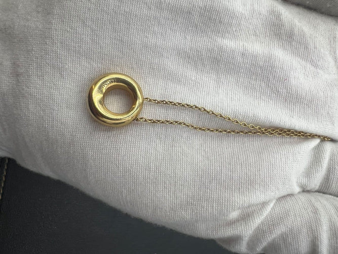 Collier Chaumet - Collier pendentif anneau en or jaune 18 carats 58 Facettes Collier-Chaumet
