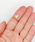 Bague 56 Bague antique en or rose 18k à médaille religieuse émaillée 58 Facettes A07875