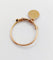 Bague 56 Bague antique en or rose 18k à médaille religieuse émaillée 58 Facettes A07875