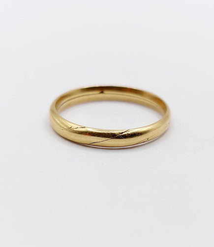 Bague 54.5 Alliance jumelée Gimmel victorienne en or 18k, vers 1866 58 Facettes A07876