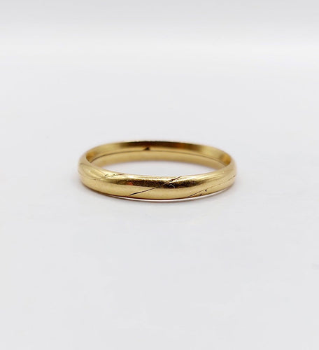 Bague 54.5 Alliance jumelée Gimmel victorienne en or 18k, vers 1866 58 Facettes A07876
