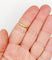 Bague 54.5 Alliance jumelée Gimmel victorienne en or 18k, vers 1866 58 Facettes A07876