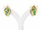 Boucles d'oreilles Boucles d'oreilles vintage en or jaune et émeraudes 58 Facettes 33615