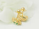 Boucles d'oreilles Boucles d'oreilles vintage en or jaune et émeraudes 58 Facettes 33615