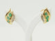 Boucles d'oreilles Boucles d'oreilles vintage en or jaune et émeraudes 58 Facettes 33615