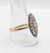 Bague 64 Bague marquise victorienne en or 18k, argent et diamants taille rose 58 Facettes A07877