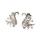 Boucles d'oreilles Boucles d’oreilles puces en or blanc 18 ct avec diamants (2,10 ct) 58 Facettes 38923