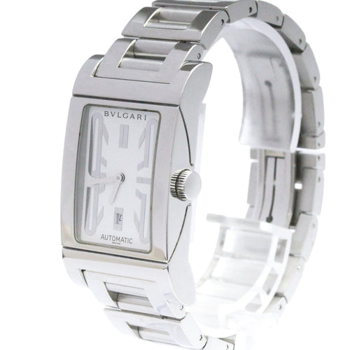 Montre Bvlgari Rettangolo - Montre automatique en acier inoxydable 58 Facettes eqwng0qo1y