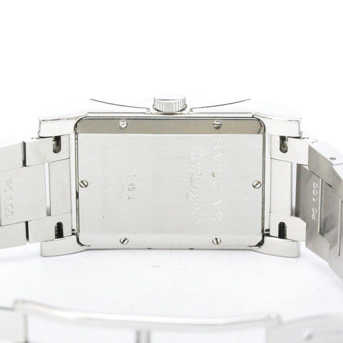Montre Bvlgari Rettangolo - Montre automatique en acier inoxydable 58 Facettes eqwng0qo1y