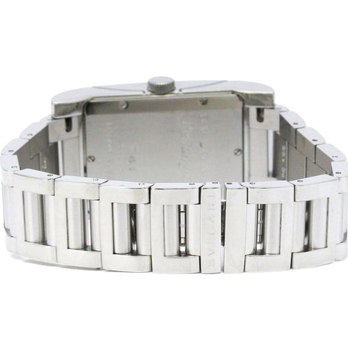 Montre Bvlgari Rettangolo - Montre automatique en acier inoxydable 58 Facettes eqwng0qo1y