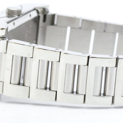 Montre Bvlgari Rettangolo - Montre automatique en acier inoxydable 58 Facettes eqwng0qo1y