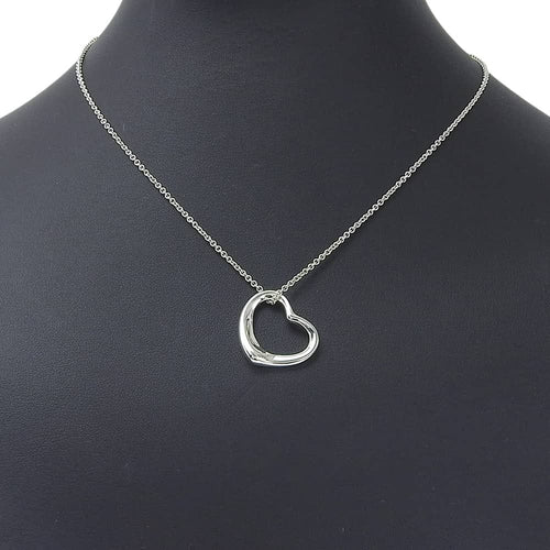 Pendentif Tiffany & Co. Elsa Peretti - Pendentif Open Heart en argent 58 Facettes v0xnxq0urr