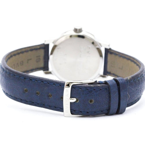 Montre Bvlgari - Montre Solotempo quartz acier et cuir 58 Facettes qaibjx2mn6