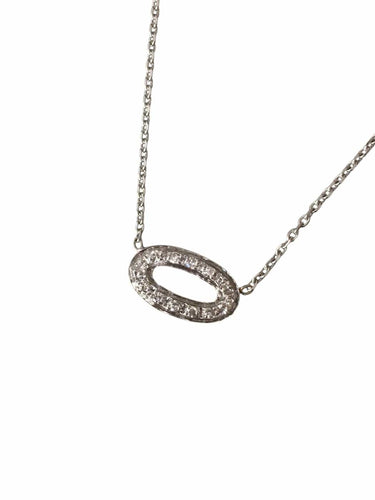 Collier Collier en or blanc 18K et diamants 58 Facettes 295