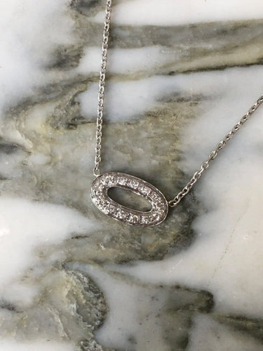 Collier Collier en or blanc 18K et diamants 58 Facettes 295