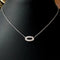 Collier Collier en or blanc 18K et diamants 58 Facettes 295