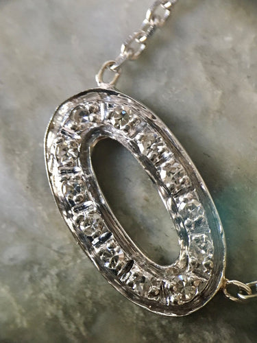 Collier Collier en or blanc 18K et diamants 58 Facettes 295
