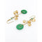 Boucles d'oreilles Boucles d'oreilles pendantes en or jaune, jadéite et quartz citrin 58 Facettes G4033