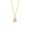 Collier Collier - Pendentif goutte et topaze en or jaune 18 ct 58 Facettes 34056