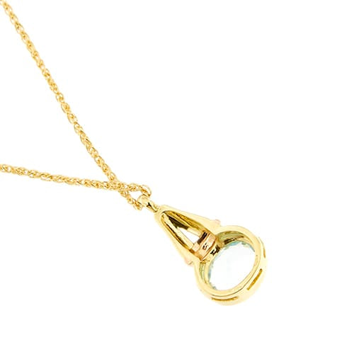Collier Collier - Pendentif goutte et topaze en or jaune 18 ct 58 Facettes 34056