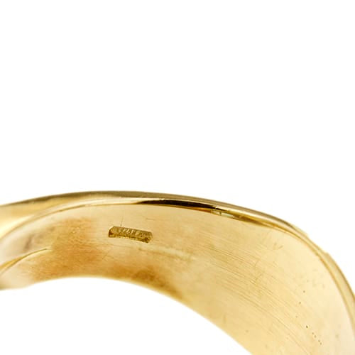 Bague 54 Bague - Topaze rectangulaire 12 ct en or jaune 18 ct 58 Facettes 33849