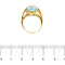 Bague 54 Bague - Topaze rectangulaire 12 ct en or jaune 18 ct 58 Facettes 33849