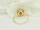 Bague 57 Bague marguerite en or jaune 18 carats, saphir et diamants 58 Facettes 33857