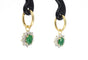 Boucles d'oreilles Boucles d'oreilles en or 14 carats, diamants et émeraudes 58 Facettes 2387