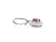 Boucles d'oreilles Boucles d'oreilles pendantes en or blanc, diamants et rubis 58 Facettes 2388