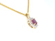 Pendentif Pendentif en or 14 carats, diamants et rubis 58 Facettes 2391