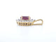 Pendentif Pendentif en or 14 carats, diamants et rubis 58 Facettes 2391