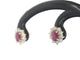 Boucles d'oreilles Boucles d'oreilles en or 14k, diamants naturels et rubis 58 Facettes 2393