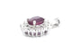 Pendentif Pendentif en or blanc, diamants naturels et rubis 58 Facettes 2394