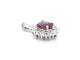 Pendentif Pendentif en or blanc, diamants naturels et rubis 58 Facettes 2394