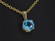 Pendentif Pendentif en or 14 carats avec topaze 58 Facettes 2397