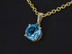 Pendentif Pendentif en or 14 carats avec topaze 58 Facettes 2397