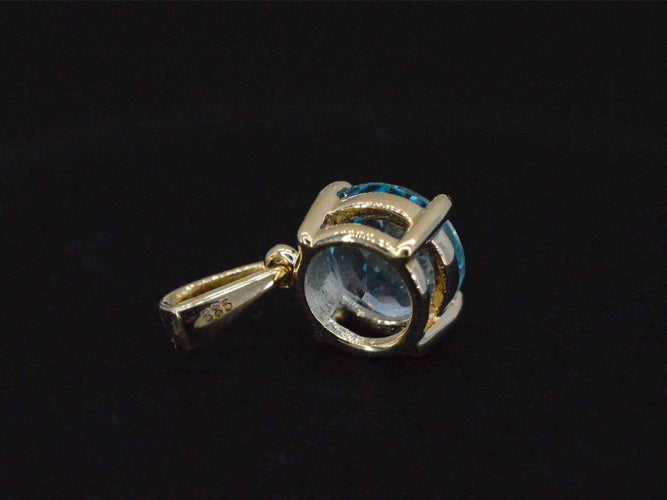 Pendentif Pendentif en or 14 carats avec topaze 58 Facettes 2397