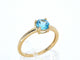 Bague 54 Bague en or 14 carats avec topaze 58 Facettes 2398