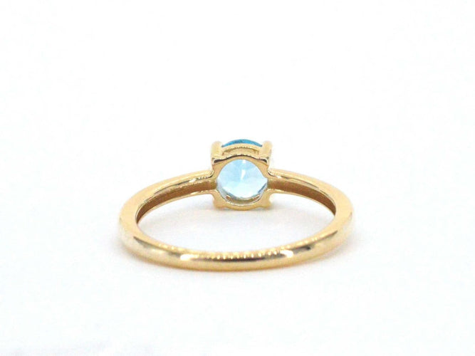 Bague 54 Bague en or 14 carats avec topaze 58 Facettes 2398