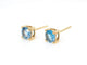 Boucles d'oreilles Boucles d'oreilles en or 14 carats avec topaze 58 Facettes 2399