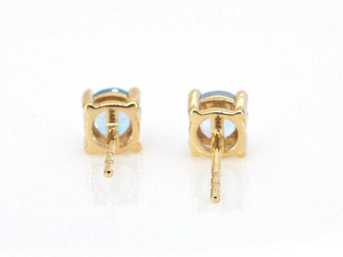 Boucles d'oreilles Boucles d'oreilles en or 14 carats avec topaze 58 Facettes 2399