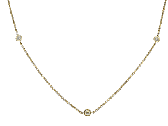 Collier Collier en or 14 carats et diamants naturels 58 Facettes 2400