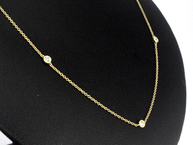 Collier Collier en or 14 carats et diamants naturels 58 Facettes 2400
