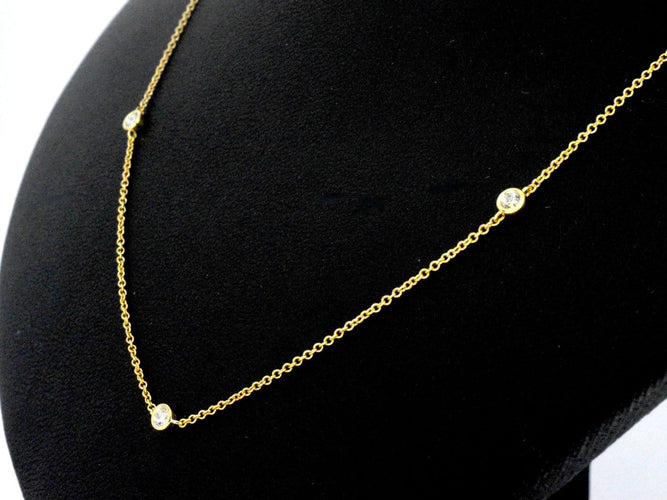 Collier Collier en or 14 carats et diamants naturels 58 Facettes 2400