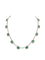 Collier rivière émeraudes naturelles et diamants taille ancienne