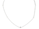Collier Collier en or blanc 14k avec diamants naturels 58 Facettes 2401