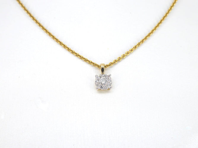 Pendentif Pendentif en or 14 carats avec diamant 58 Facettes 2402
