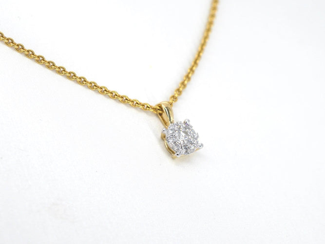 Pendentif Pendentif en or 14 carats avec diamant 58 Facettes 2402